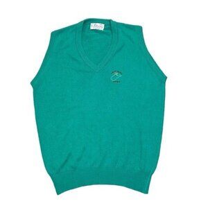Pickering Vintage Sweater Vest Mens M Green V Neck Golf Lakeview Resort WV USA